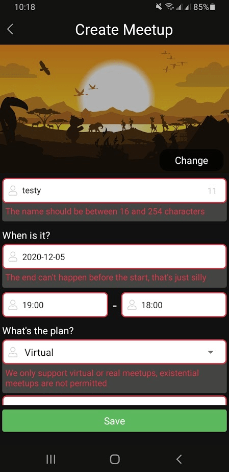 Going back in time is frowned upon